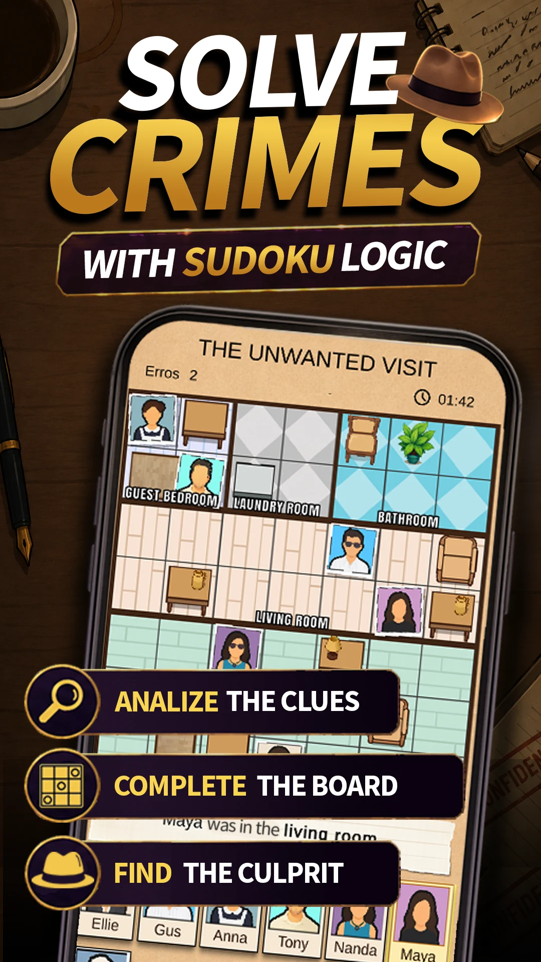 SudoClue: Crime Puzzle Cases screenshot
